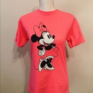 Women’s Bright Pink Minnie Mouse TShirt Size Small